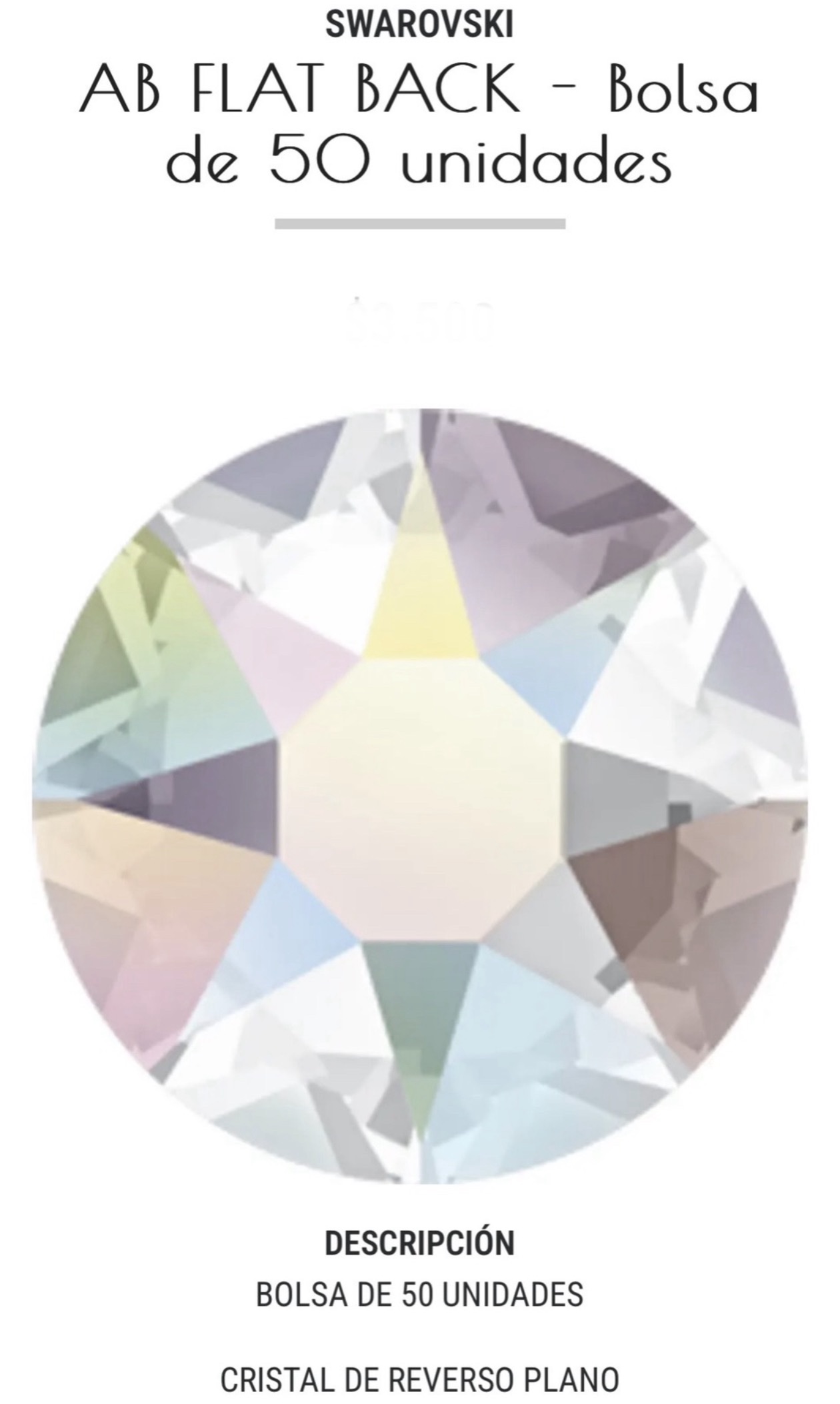 Gemas swarovski 50 un ss3 - Imagen 2